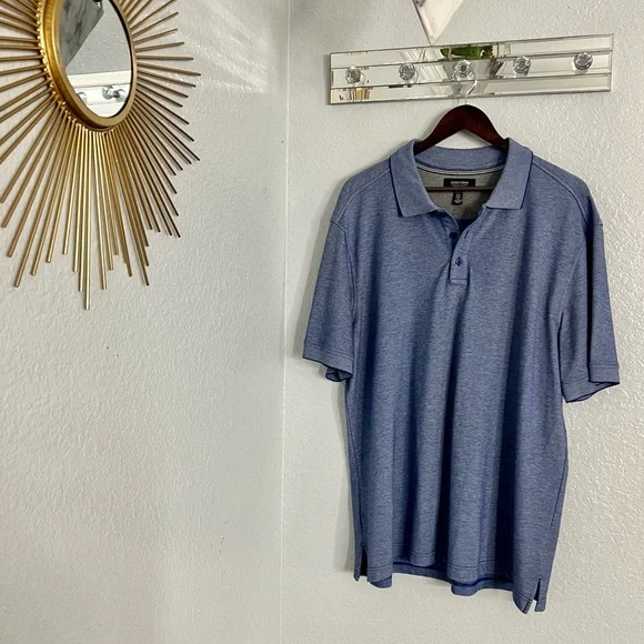 Nordstrom Mens Shop Baby Blue Blue Polo - Picture 4 of 11